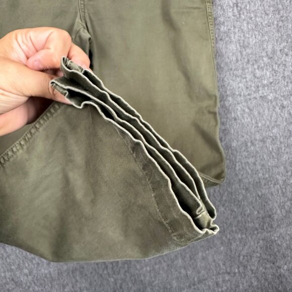 Current/Elliott Olive Green Ankle Pants Womens Size 28 Cotton Comfortable - Picture 7 of 14
